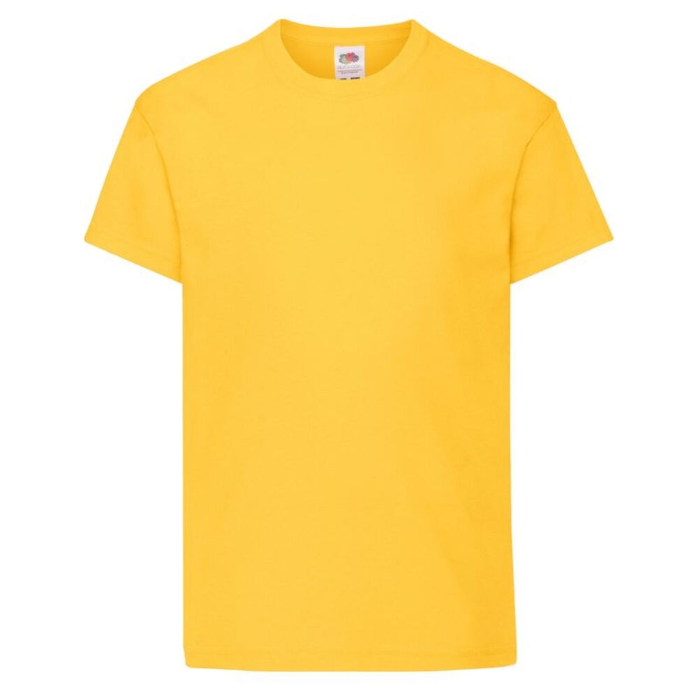 Fruit of the Loom Childrens/Kids Original T-Shirt / Sunflower